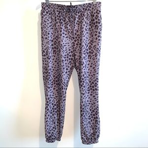 Zac and Rachel  lightweight Jogger animal print pants Large